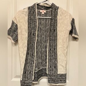 GB girls black and white cardigan size M